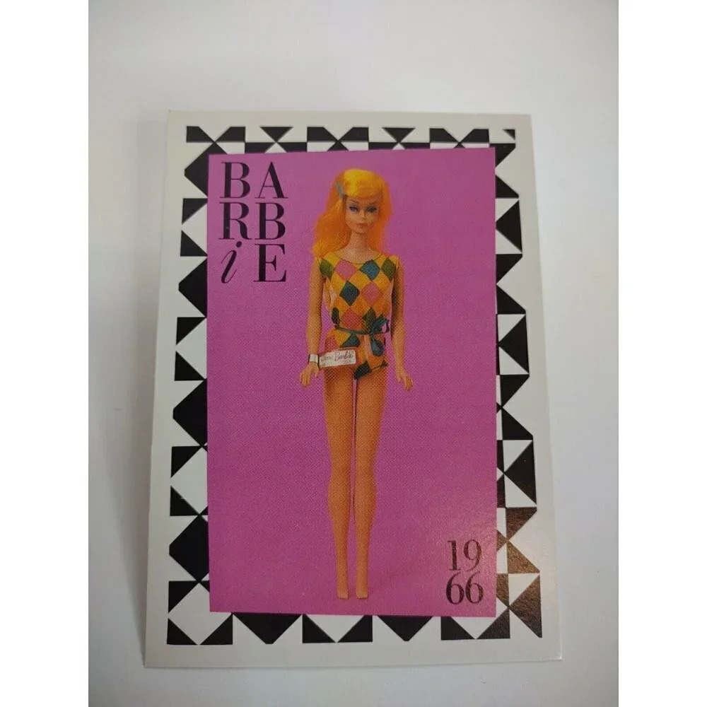 Barbie Collectible Fashion Trading Card  " Barbie Color Magic " Swimsuit 1966